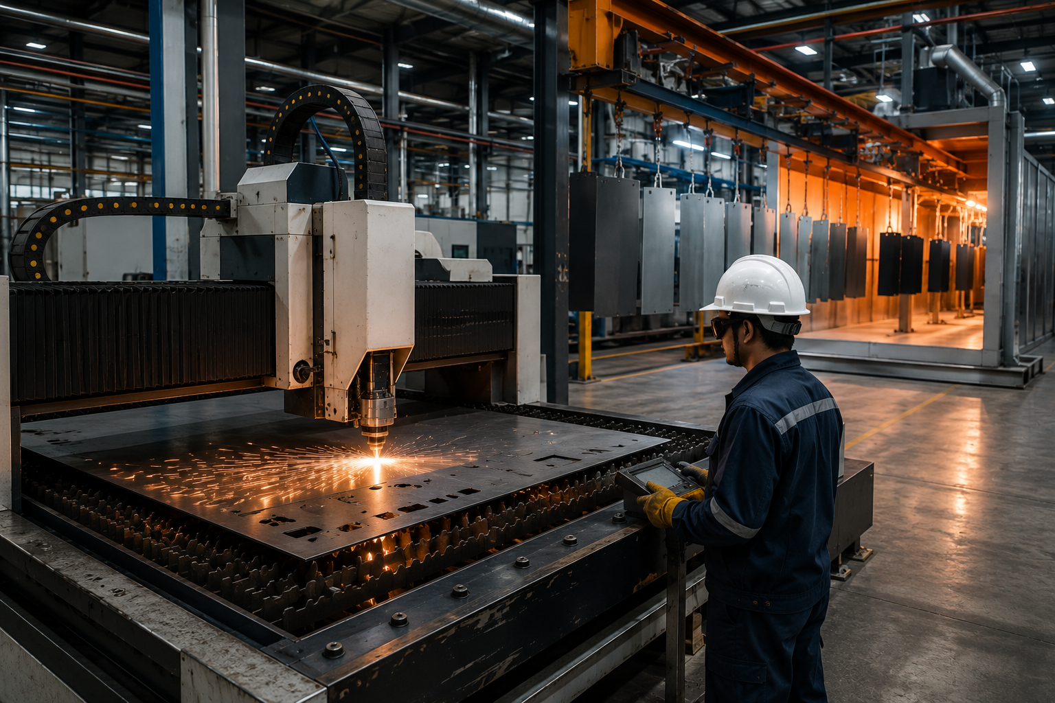 Metal fabrication line